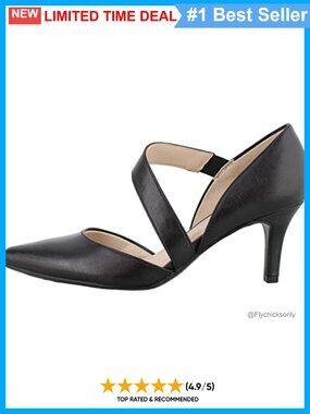 LifeStride Suki Pump Faux Leather Pointed Toe Dress Heels